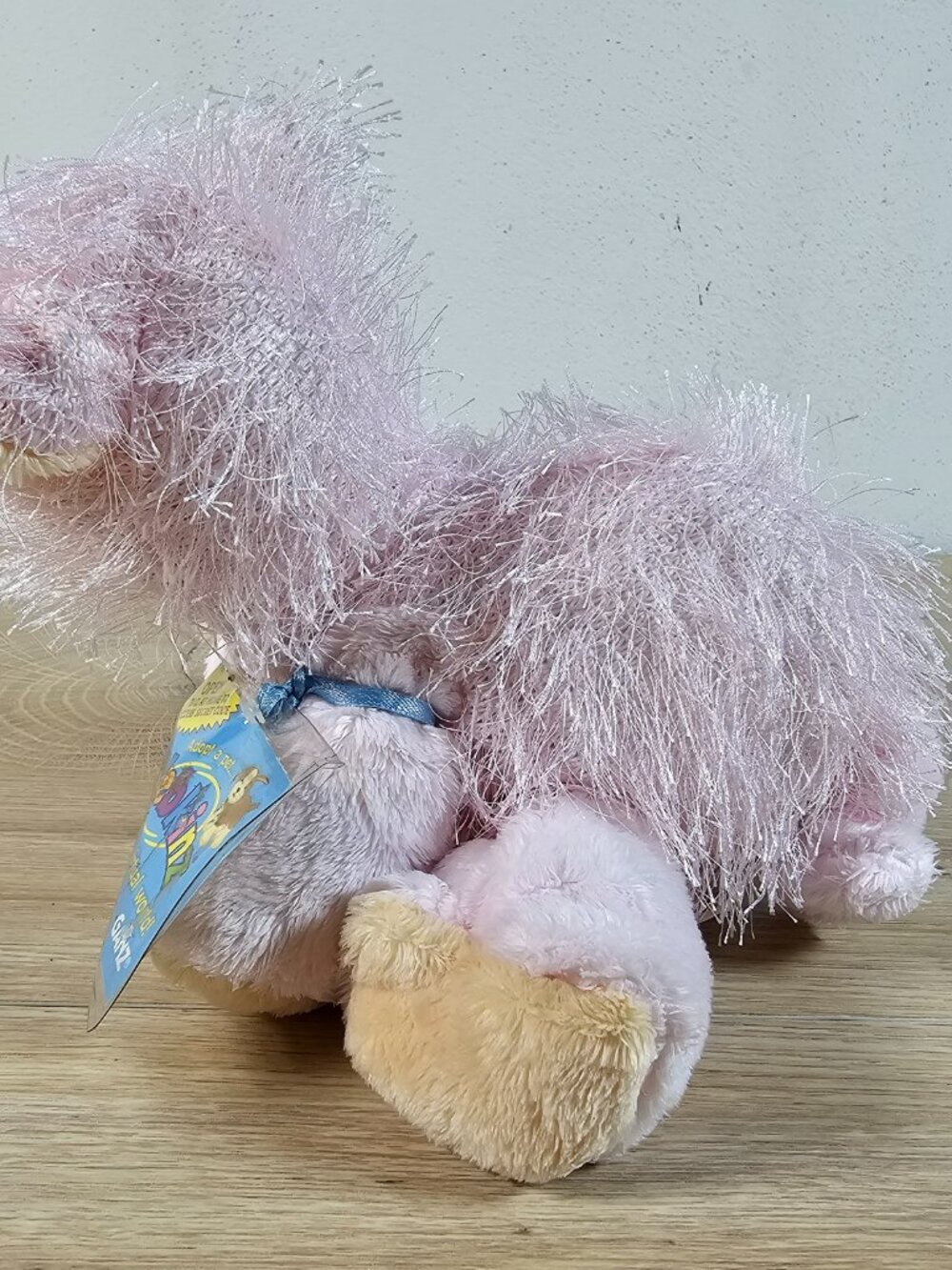 GANZ Webkinz Pig Beanbag Plush Toy Pink Shaggy WITH CODE HM002 8" - Picture 7 of 10